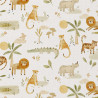 Printed Cotton SARAFOU White / Camel